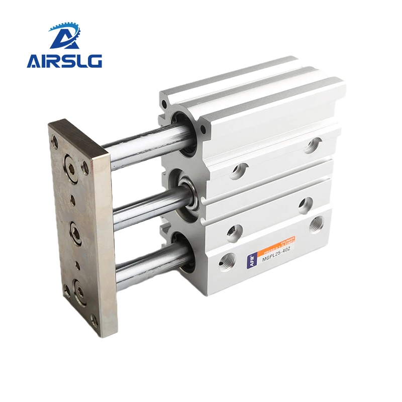 MGPL AFR Brand Pneumatic Compact Guide Cylinder MGPL12 MGPL16 MGPL20 MGPL25 MGPL32 MGPL40 MGPL50 MGPL63 MGPL80 Stroke 10-400MM