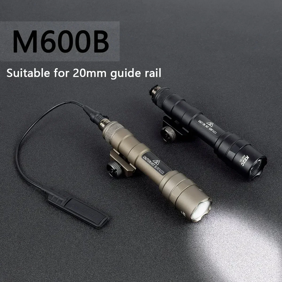 Surefir Tactical Flashlight M300 M600 M600C Scout Light With Dual Function Pressure Switch 600 Lumen Hunting Weapon Gun Light