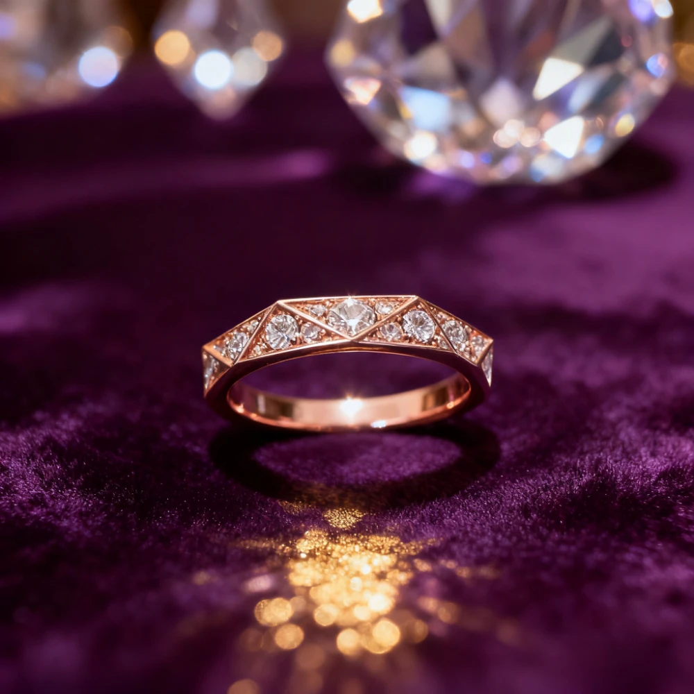 

2025 New Fashion Jewelry Ring New Diamond Set Diamond Ring