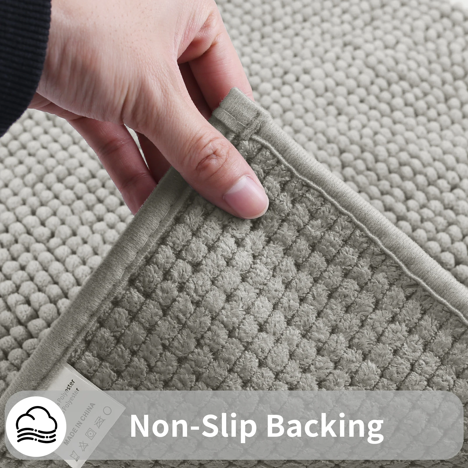 3-Piece Chenille Bath Mat Set 5