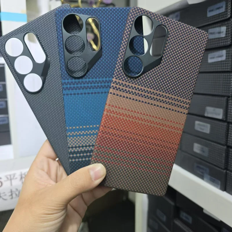 

Applicable to SamsungS25UltraKevlar Magnetic Carbon Fiber25 plusProtective Woven Colorful Hard