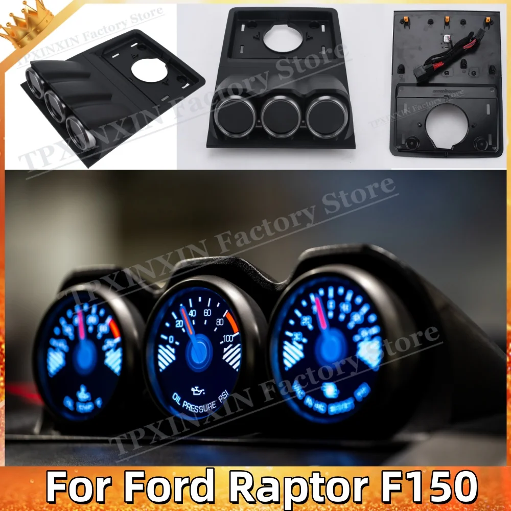 For Ford Raptor F150 Performance Speed Mete Power Meter Air Outlet Part Virtual Cockpit Dashboard LCD Digital Gauges Speedometer