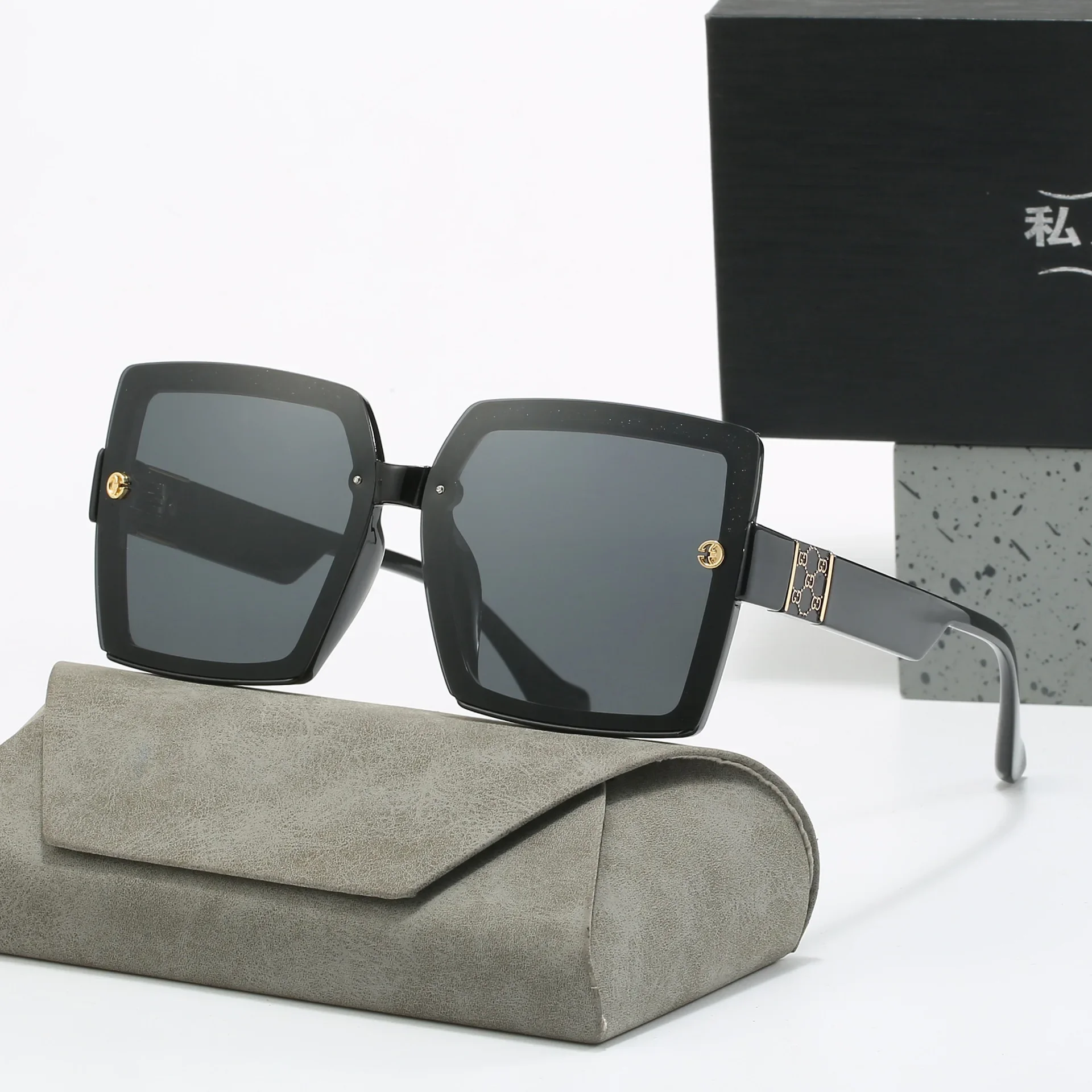 VAKA Moda Polarizzata Designer di Marca Occhiali da sole da donna Occhiali da sole quadrati oversize da donna UV400 Occhiali da sole alla moda