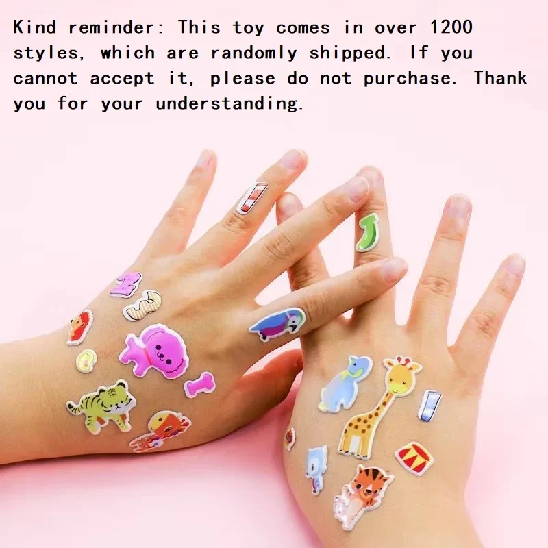 10/20/30/40/50 Sheets 3D Stickers for Kids Puffy Children Stickers Boys Girls Teachers Reward Craft Scrapbooking Gift Toys