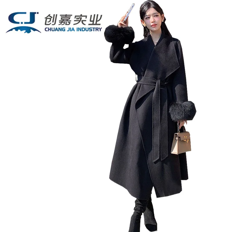 

Двустороннее кашемировое женское пальто — элегантная, благородная, модная и роскошная женская одежда, удобная и теплая.