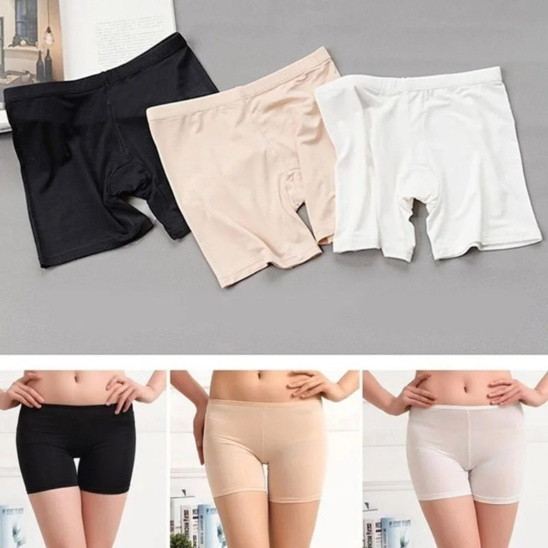 Women Safety Short Pants Summer High Waist Cotton Soft Boyshorts Panties Plus Size Seamless Boxers for Women Underwear