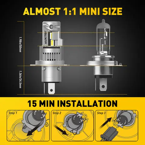 10 best sales 9003 led headlight bulbs - №4