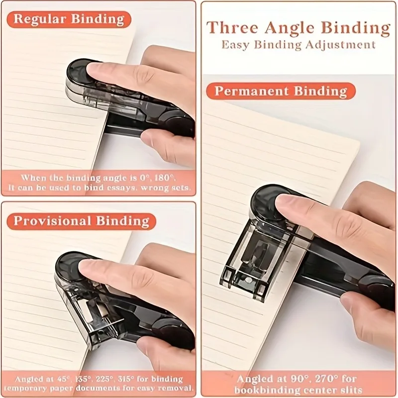 Stapler Office & Home Use  - Rotatable, Labor-Saving & Multi-Functional,Swivel Stapler with 400 Staples