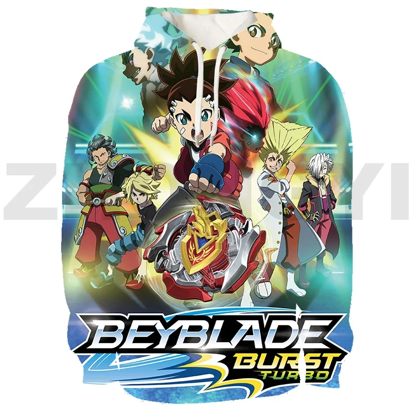 HOT 3D Anime Beyblade Burst Streetwear Men Comfortable Sweatshirt Tops Oversized Pullovers Female Hip Hop Hoodies Couple Clothes