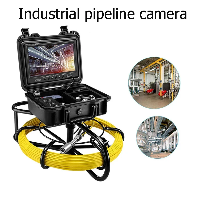 HD Industrial Pipeline Endoscope Detector Camera Tube Wall Hole Pile Foundation Inspection Imager