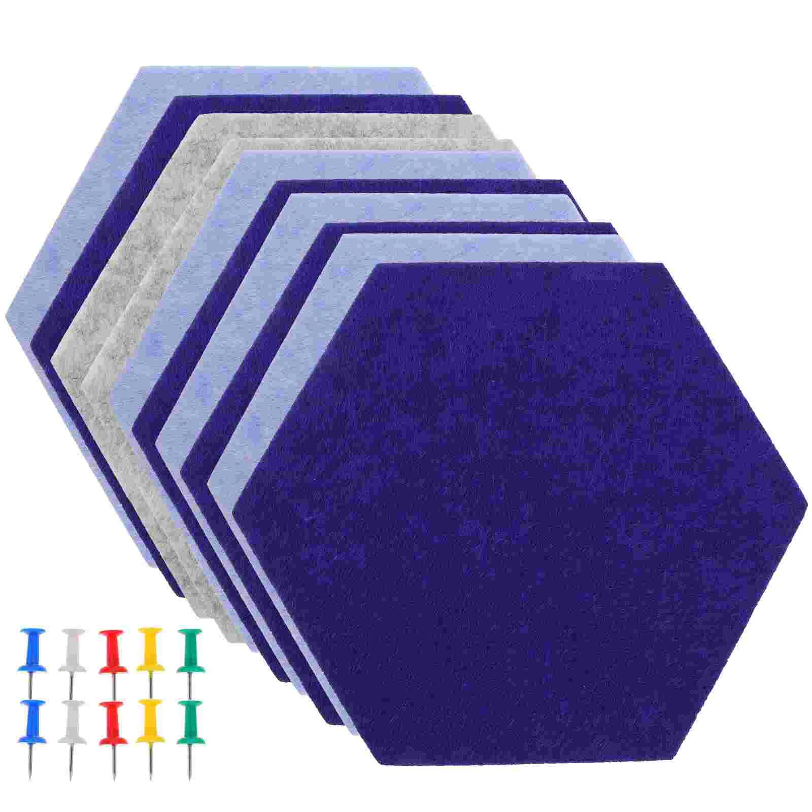 

10 шт. пробковая доска для настенного гексагонального войлока игольчатая пластина настенный штифт офисный Декор