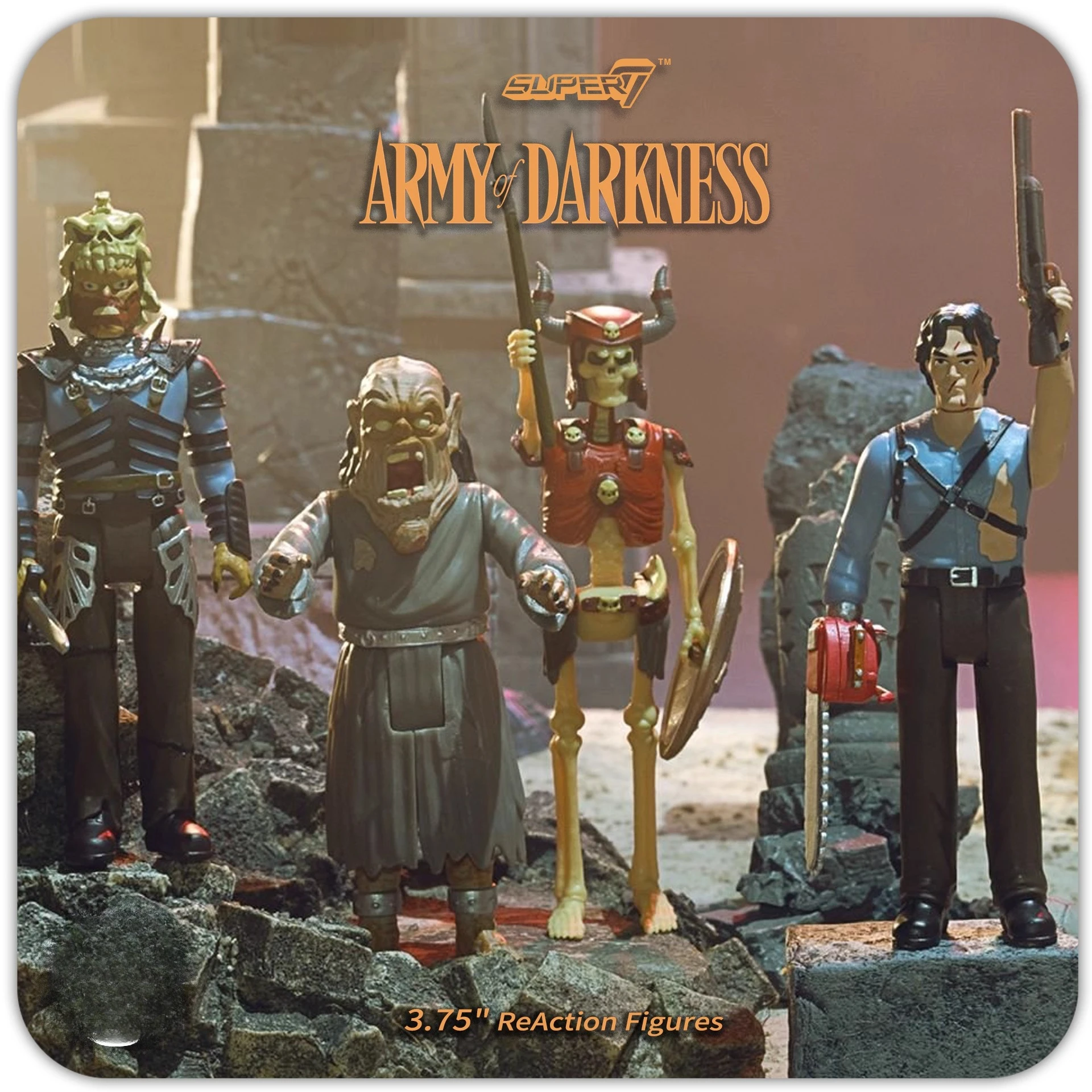 

In Stock - Super7 Army of Darkness (Evil Dead) Retro Carded Collectibles, Vintage-Inspired Trendy Toys for Fans