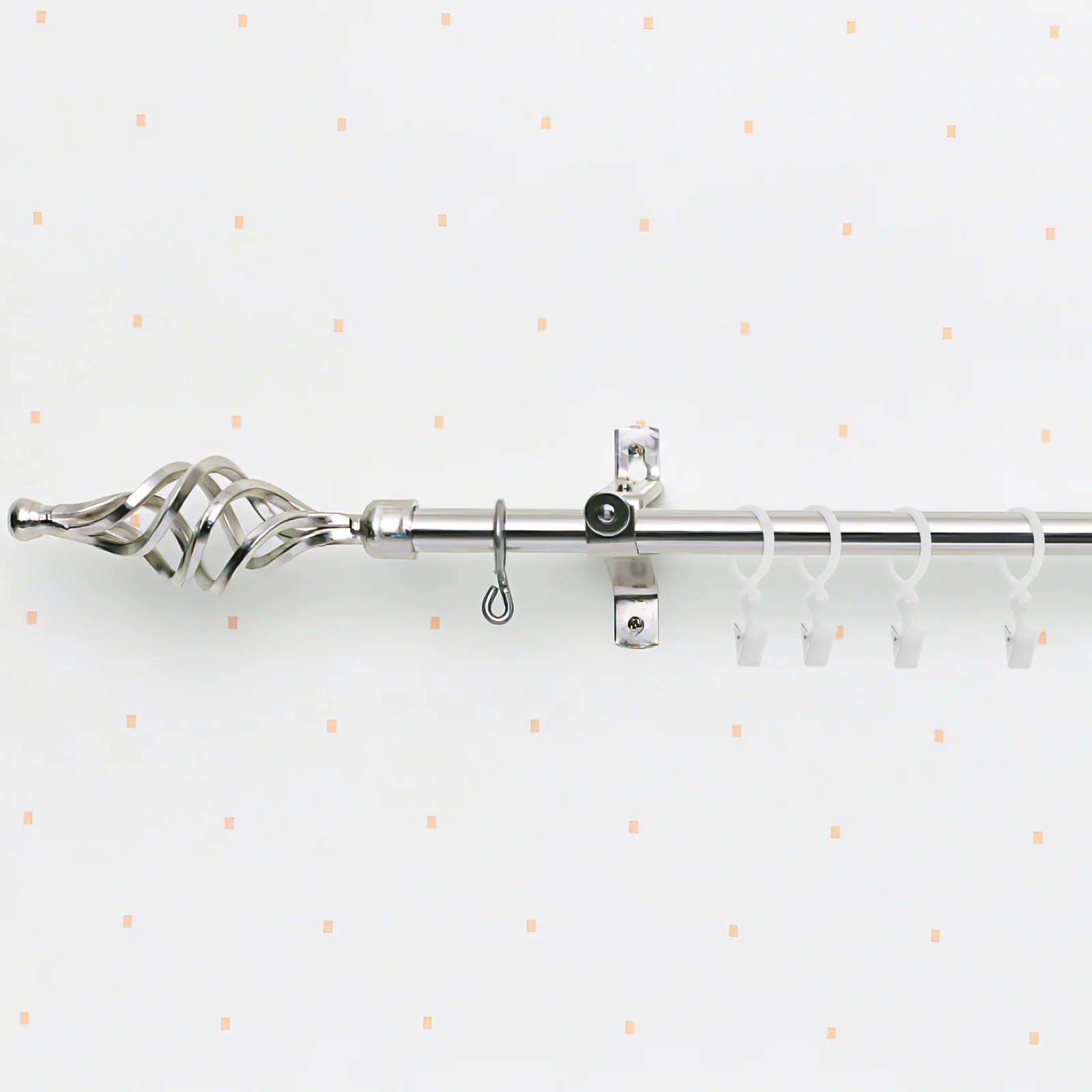 

100Pcs Resin Curtain Rings Clips Design Smooth Surface Easy Install Compatible Multiple Rods Home Decor