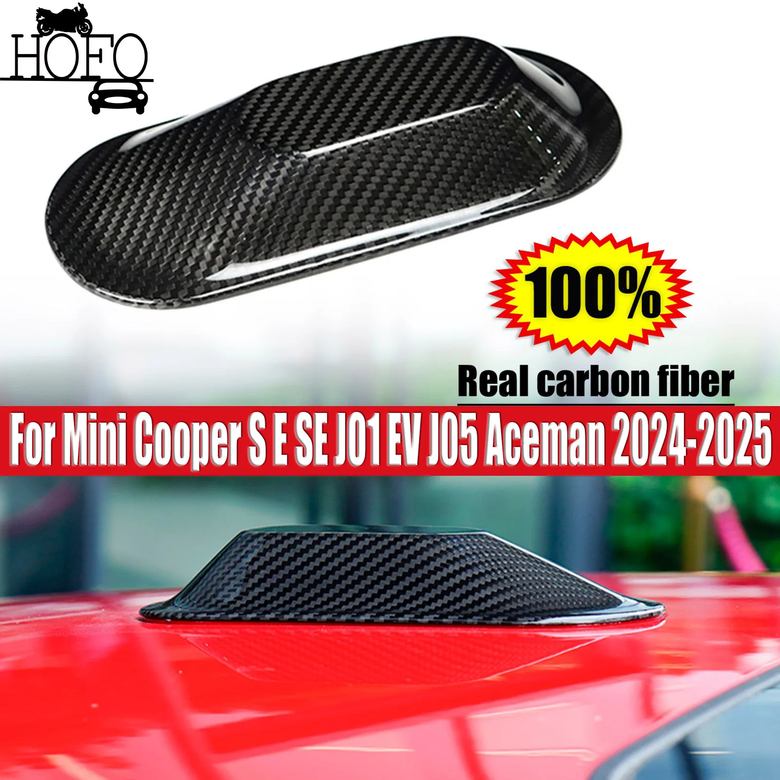 

Car Roof Antenna Cover For BMW Mini Cooper S E SE JO1 EV J05 Aceman 2024-2025