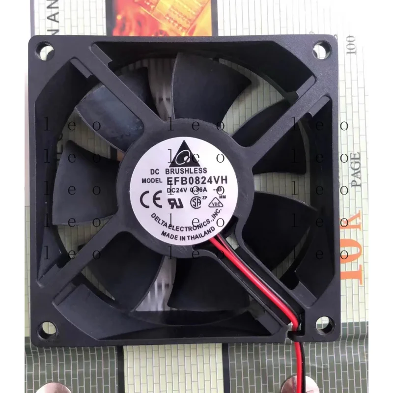 AA  for  Delta EFB0824VH DC24V 0.36A 8CM 8025 2-Wire Dual Ball Inverter Fan