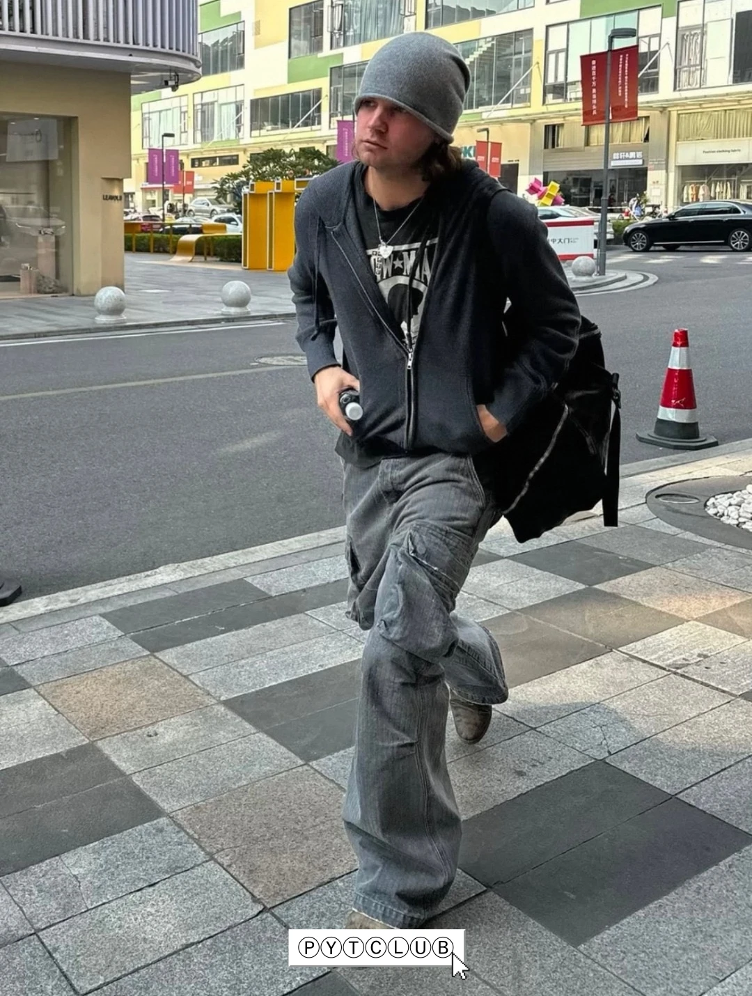 

YOUNGYTKING Nofaith Cargo Jeans Workwear Denim Pants ex Dstring Multi-ket Straight Leg Casual Commute Suitable