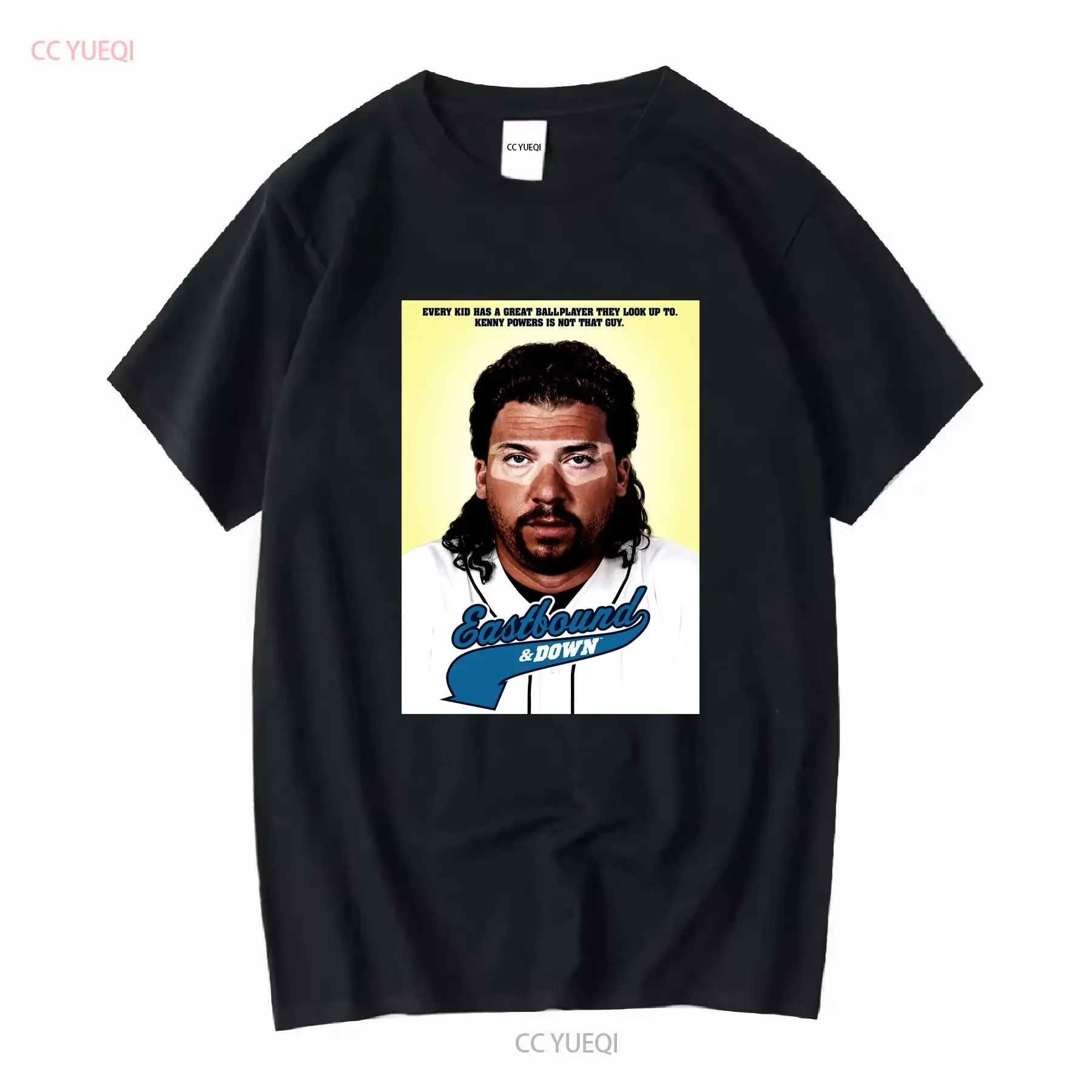 Kenny Powers T Shirt East Bound And Down Comedy Series Heavy Cotton vintage Washed Top For Everyday Wear Unisex fashion Soft