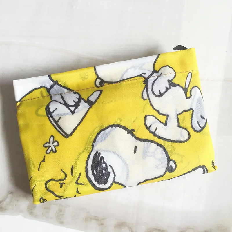 Snoopy spessa grande Tote ECO riutilizzabile portatile spalla del fumetto borse da donna impermeabile pieghevole borsa della spesa pieghevole