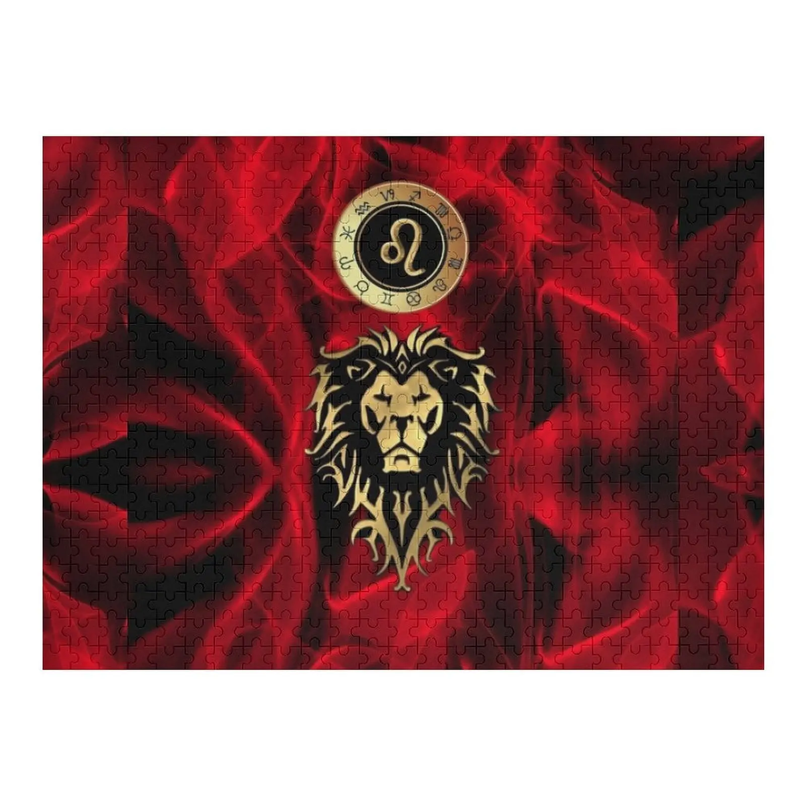 

LEO ZODIAC SIGN ZODIAC SYMBOL, ASTROLOGY SIGN Jigsaw Puzzle Custom Child Gift Personalized Gift Puzzle