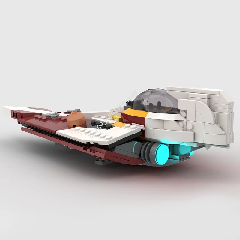 337 шт. MOC Ahsoka Delta 7 Jed Starfighter, масштаб минифигурки, Звездная битва, строительные блоки, креативные STEM, образовательные конструкции