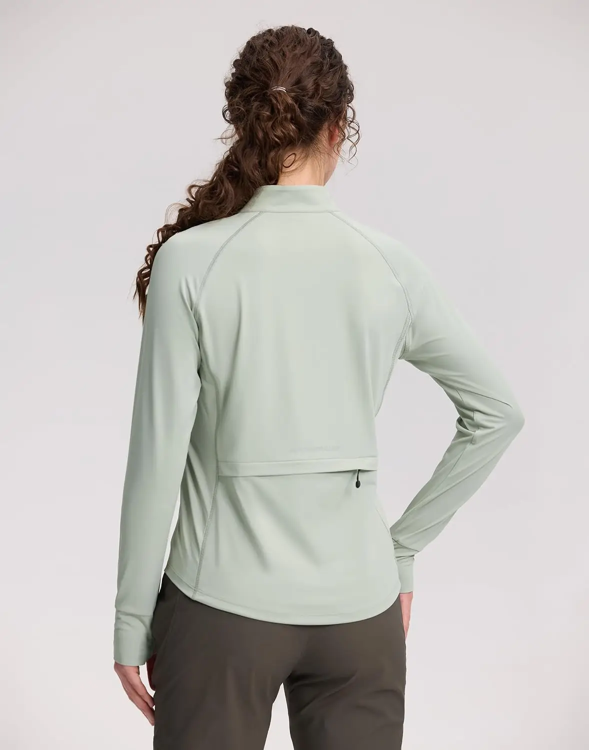 Pioneer Camp Women's Quarter Zip Sun Shirt Back Pocket UPF50+ Lightweight Quick Dry UV Protection Hiking Running Cycling