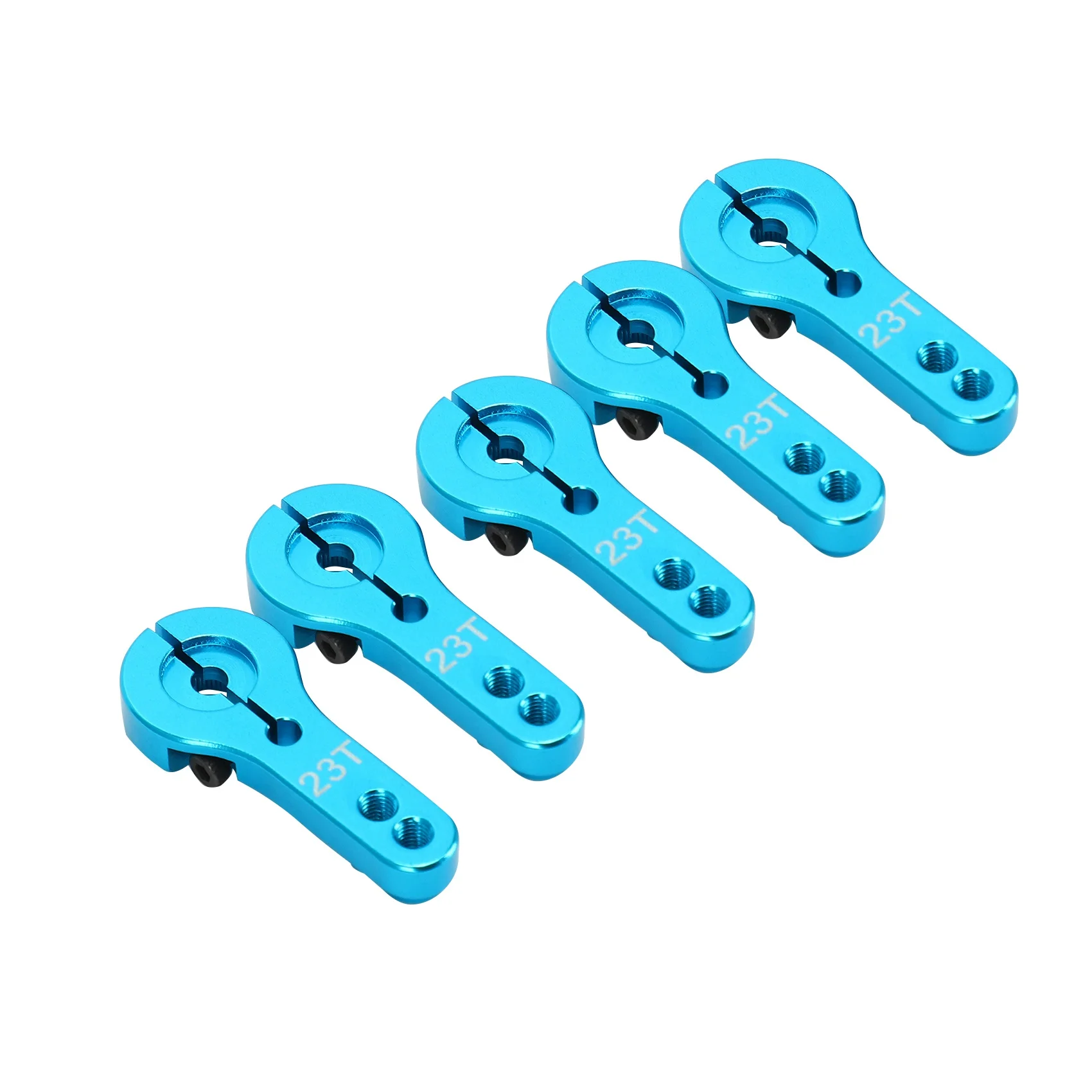 5Pcs 23T Metal Servo Arm Horn with Screws for 1/10 RC Car Parts Accessories