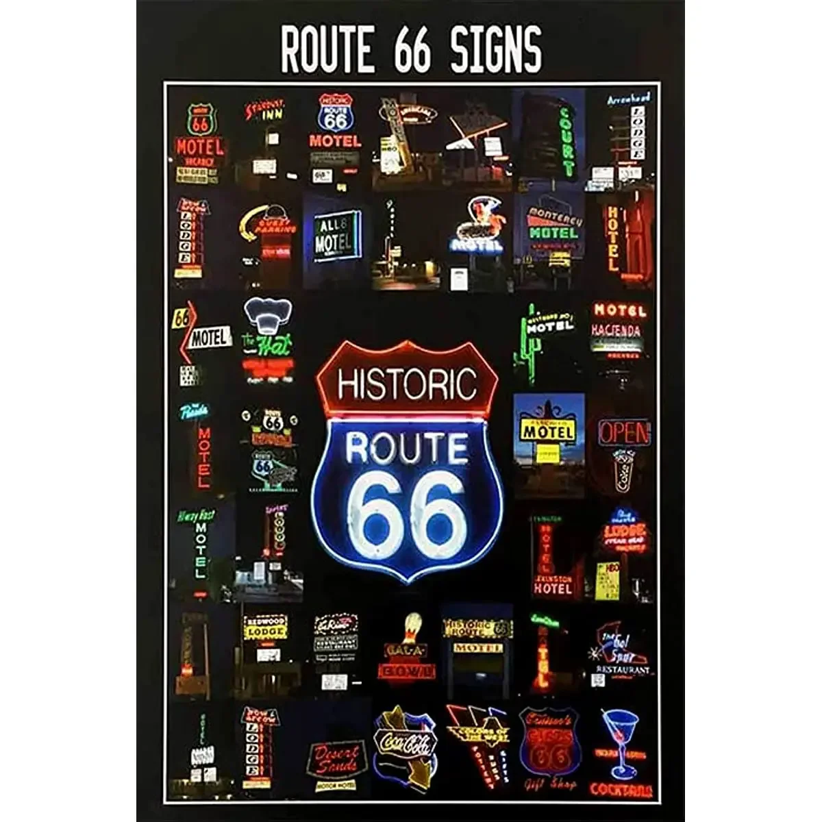 Винтажные металлические оловянные знаки для украшения стен в стиле мотелей, баров, клубов, кафе, 66 мотелей