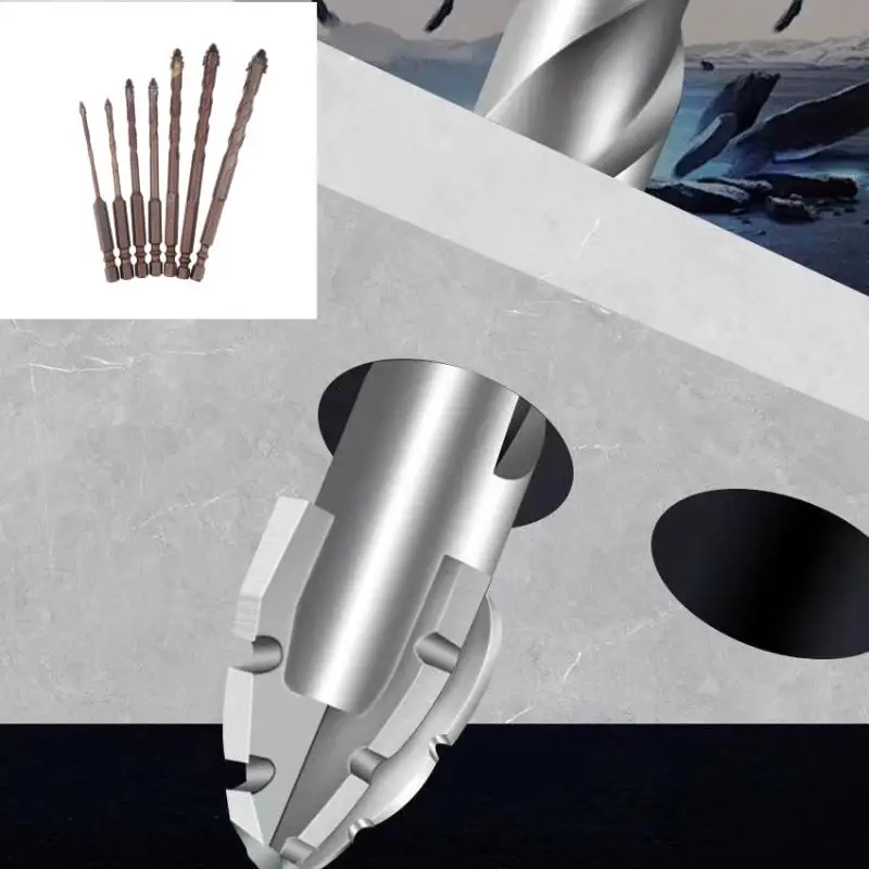 

5/7Pcs Serrated Drill Bits Set High Strength Special Serrated Twist Bits 3-12mm For Concrete/Tile/Glass Drilling Tools Set