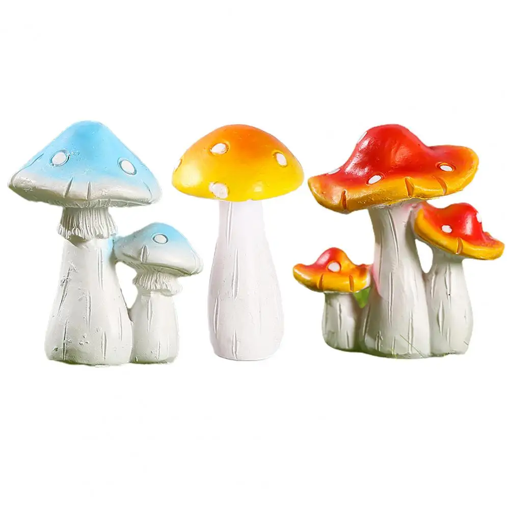 Mushroom Figurine Great Garden Mushroom Ornament Desktop Decoration Practical Desktop Ornament