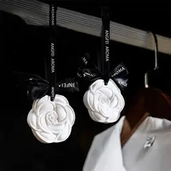 Camellia Blossom Plaster Aromatherapy Pendant Solid Air Purifying Balm Aromatherapy Plaster Wax Car Perfume Pendant Air