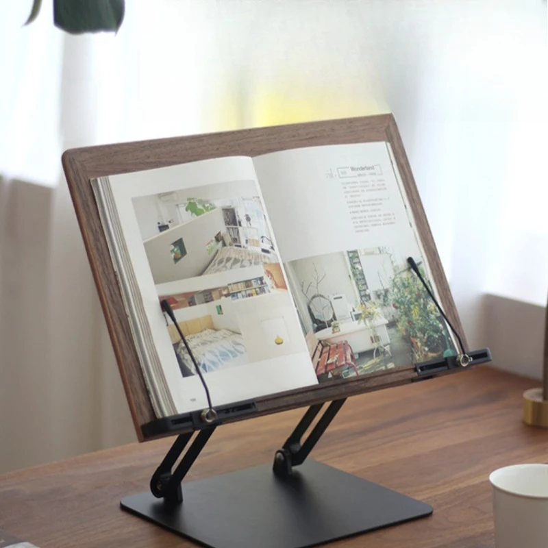 Black walnut reading stand, multi-functional children's and students' learning reading stand, adjustable lifting