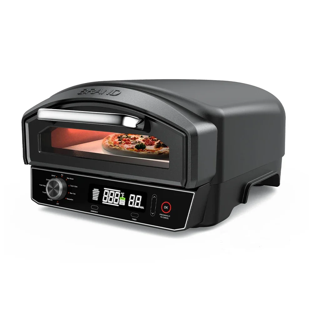 

Outdoor 14 Inch Electric Portable Pizza Oven Stainless Steel Pizza Oven For Camping Hiking With Stone Pizza Oven
