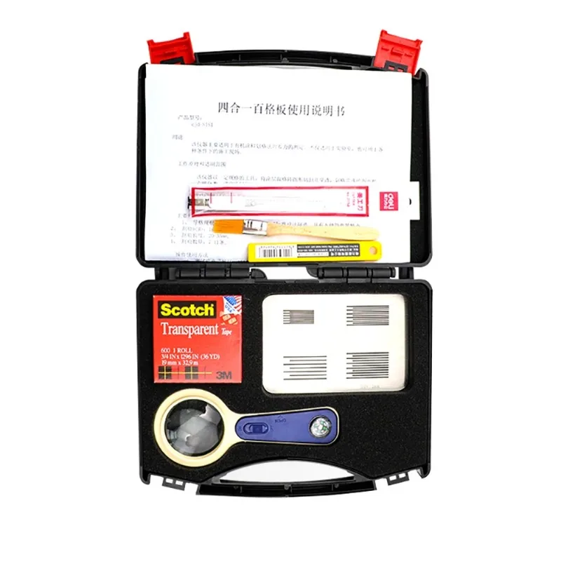 SISI Cross-Cut Tester Set Paint Film Adhesion Test Stainless Steel Board Coating Tester