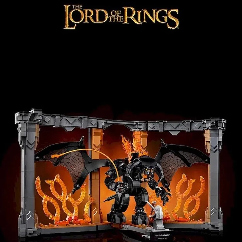 

1201pcs Balrogs Book Nook Bookshelf Decor Kit Building Block Bricks Compatible 10367 Creative Model Toys for Birthday Gift