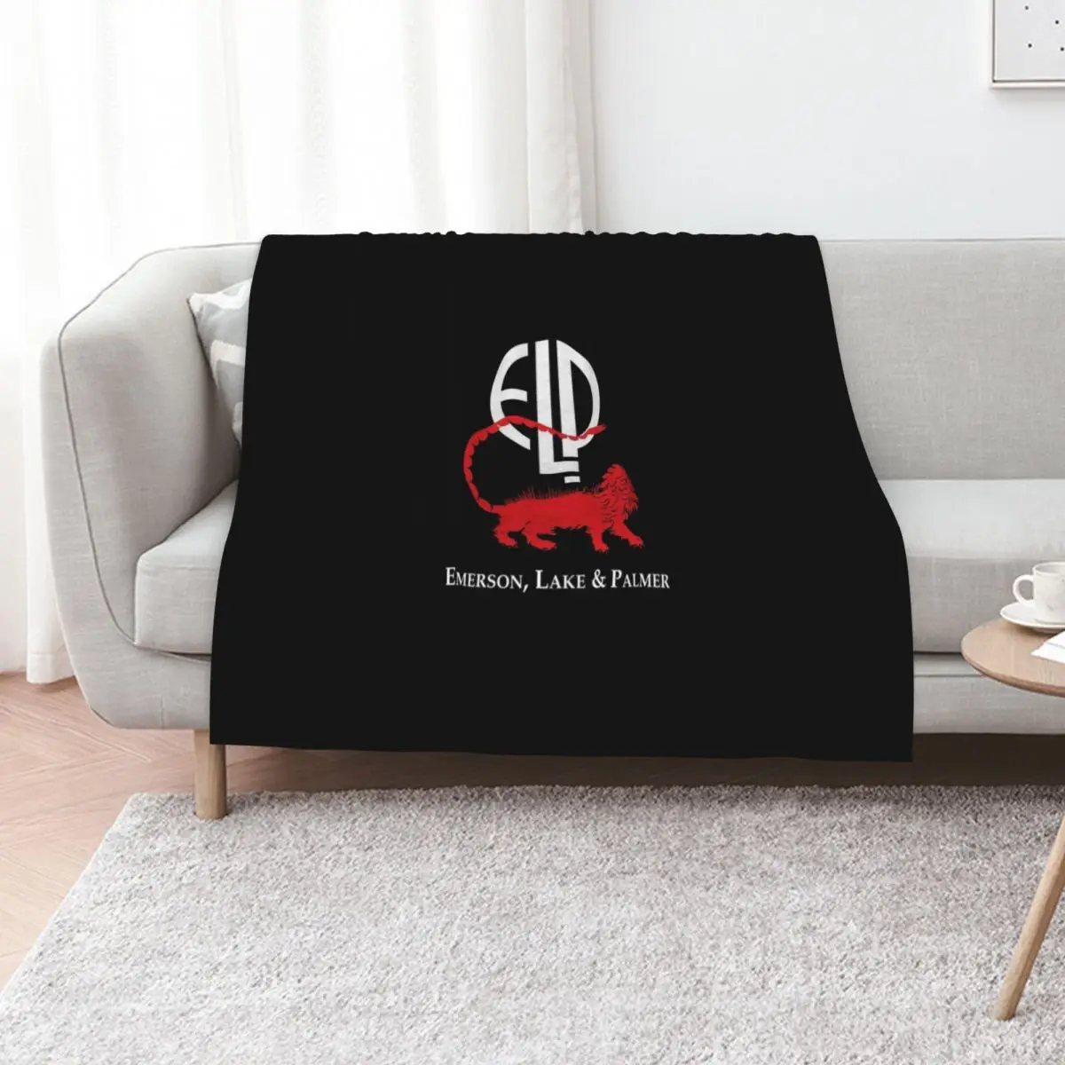 Emerson, Lake And Palmer Band Tri-Blend T-Shirt Throw Blanket Single Flannel Retros Bed Blankets