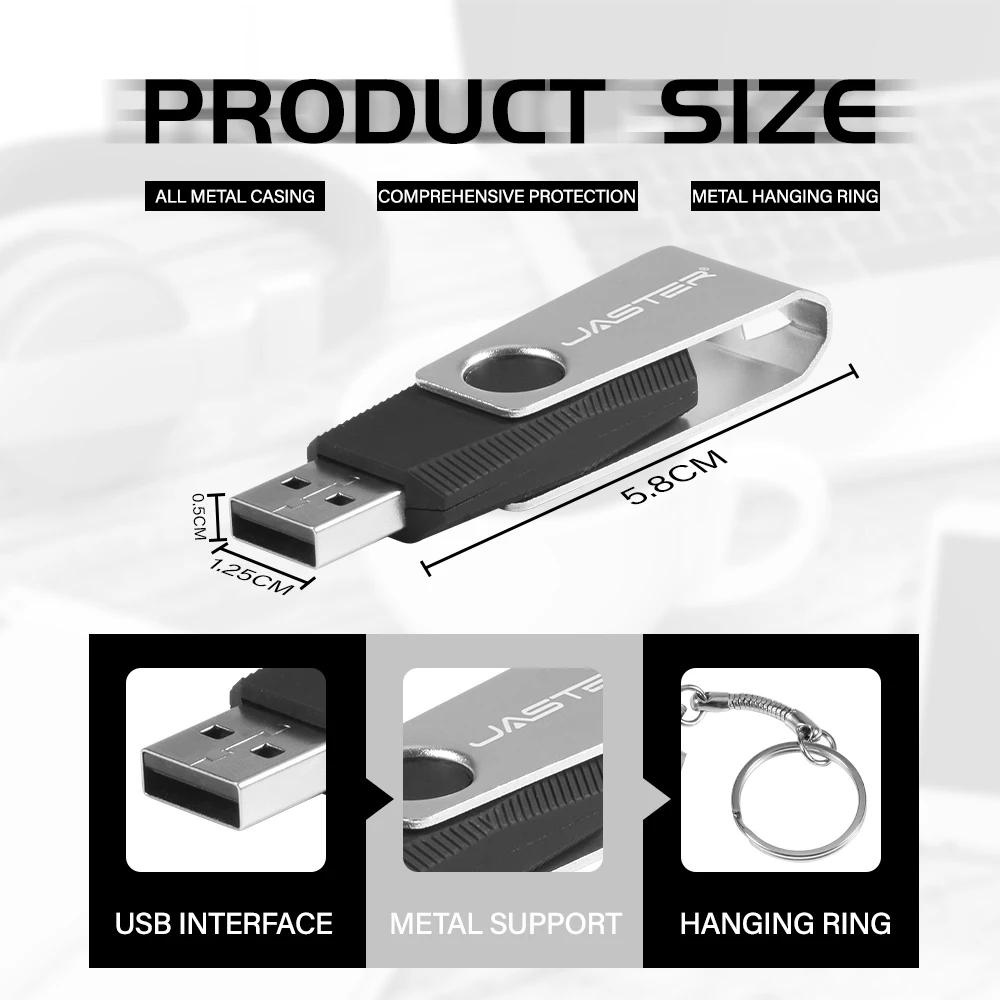 USB Stick Plastic 128GB Free Custom Logo USB Flash Drive 64GB Trapezoid Pen Drive 16G Gifts Key Chain Waterproof Business Gift