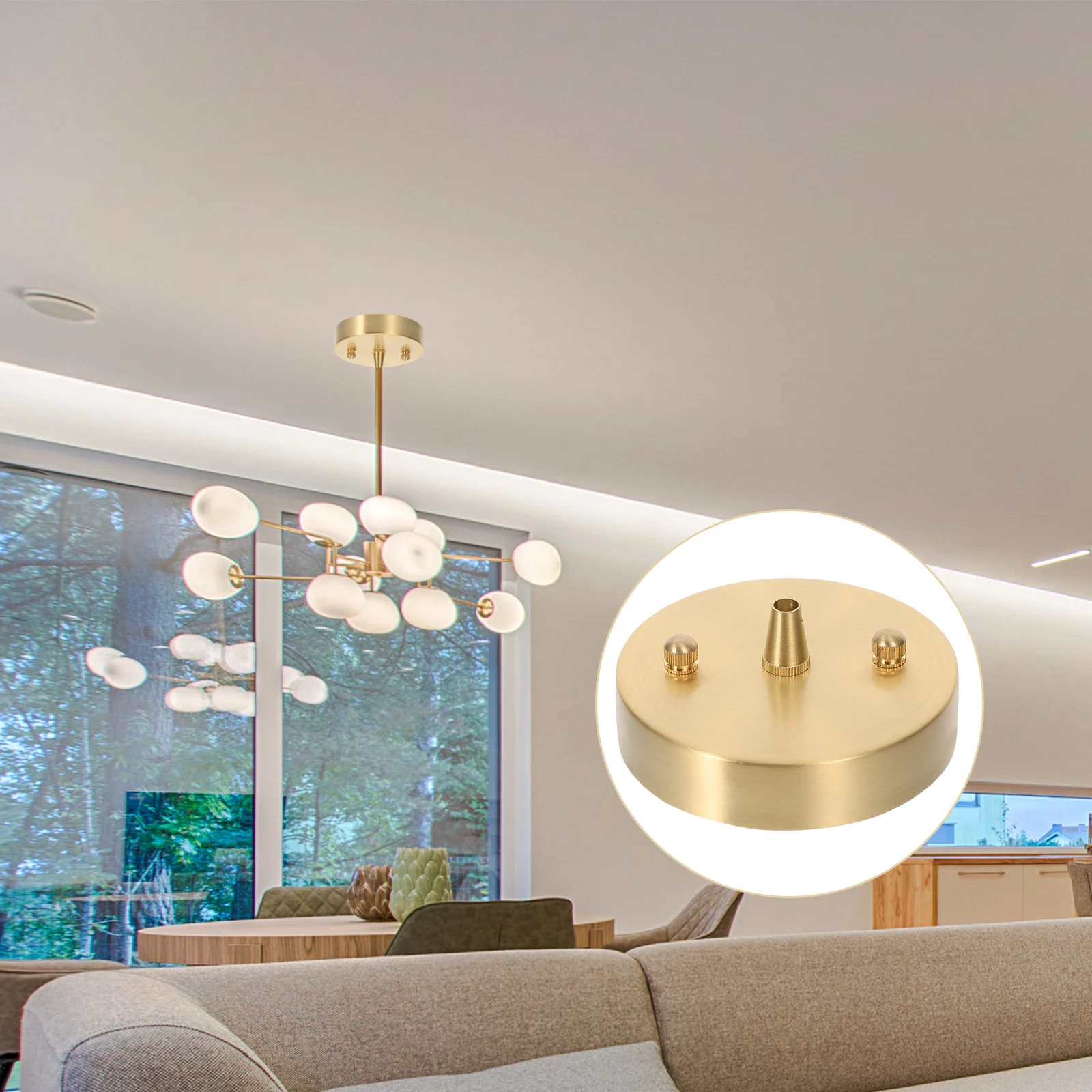 

Медная опорная пластина потолочного светильника, винтажный минималистичный монтажный кронштейн для подвесных светильников, навес, крышка, фурнитура