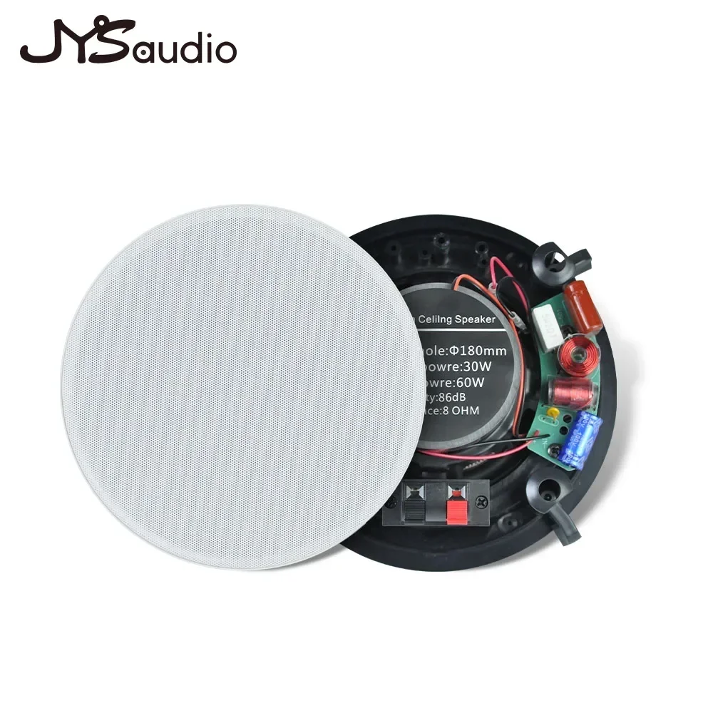 5.25 inch Ceiling Speaker Home Theatre Sound System Background Music HiFi Stereo Coxial 25W Loudspeaker for Restaurant Hotel Inn