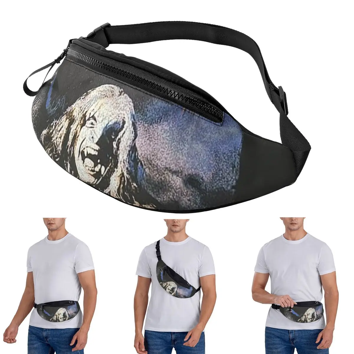 

Crossbody Waist Bag Spencer's Men's Ozzy Osbourne Merch Men Women Fanny Pack Traveling Running Money Phone Pouch