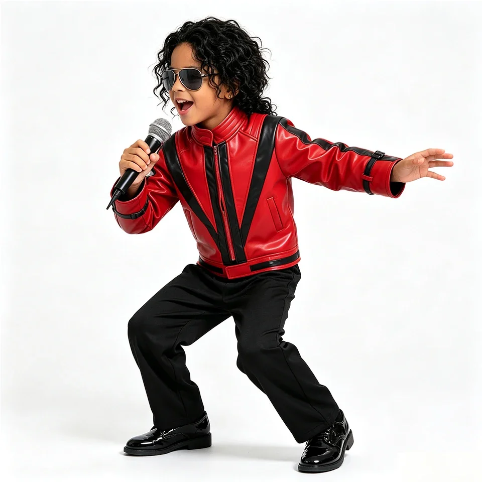 Pop Star Jackson  Clothes Halloween Cosplay 80s Singer Stage Performance  Costume Rock Disco Dancing  Outfits