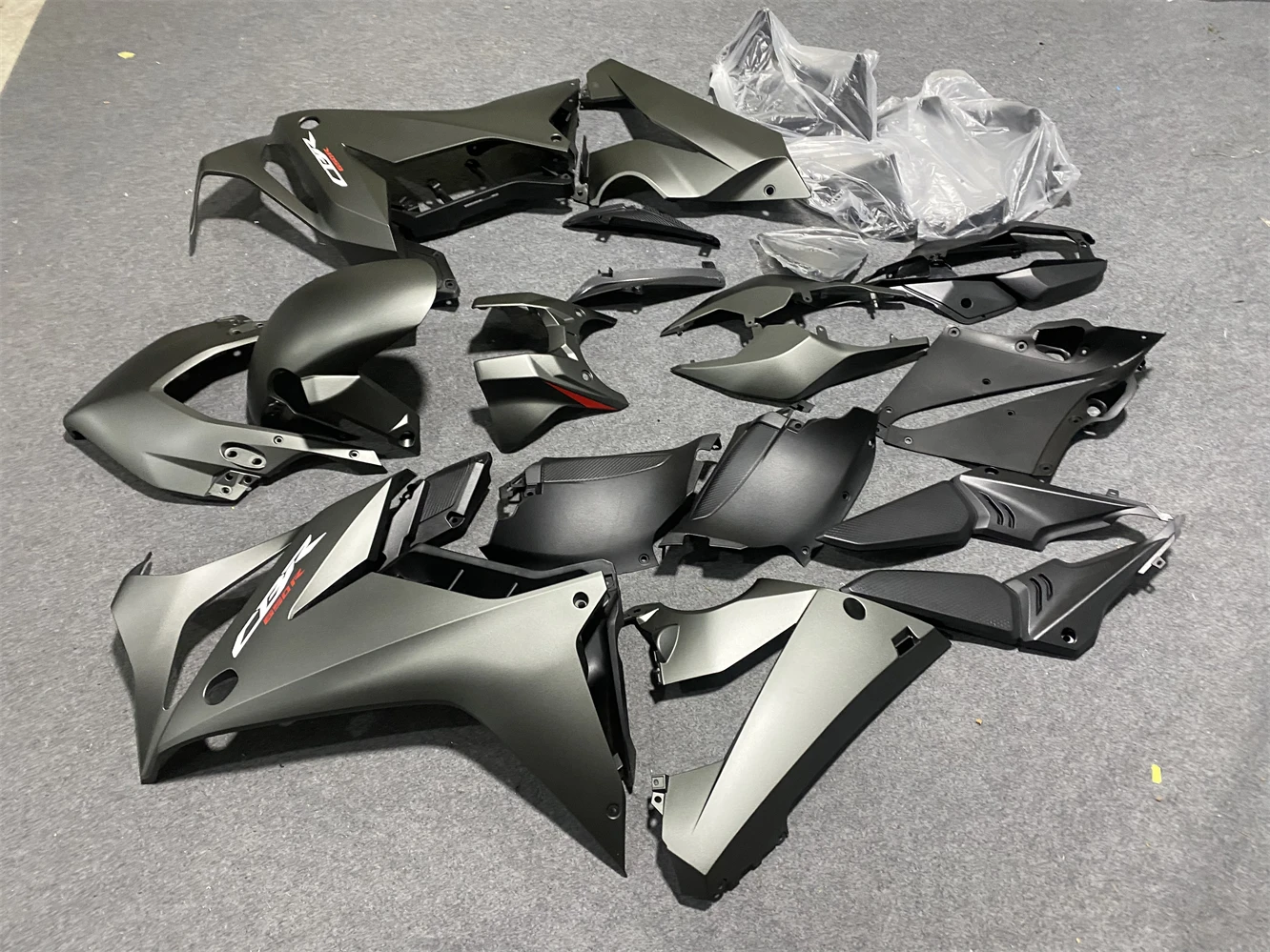CBR650R Motorcycle Fairings Kit (2019-2023) - Grey - alternate angle