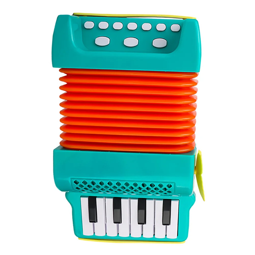 Children's Accordion Kids Instrument Performance Hand Drawn Music Orange Beginner