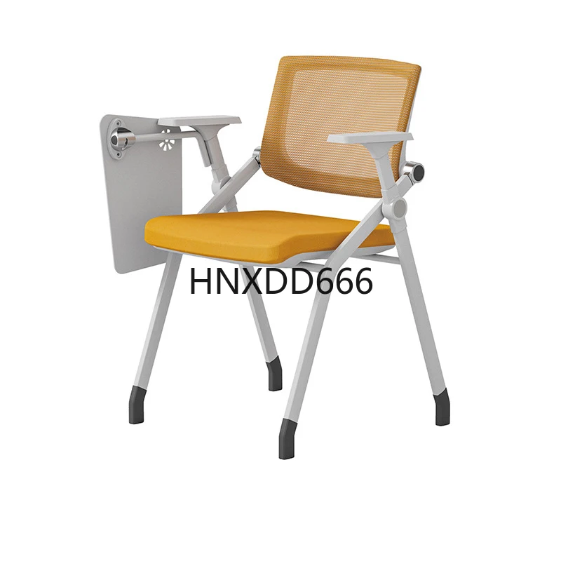 

Wholesale Mesh and Metal Training Chair Foldable Writing Board Conference Room Student Office Chair with Table Board