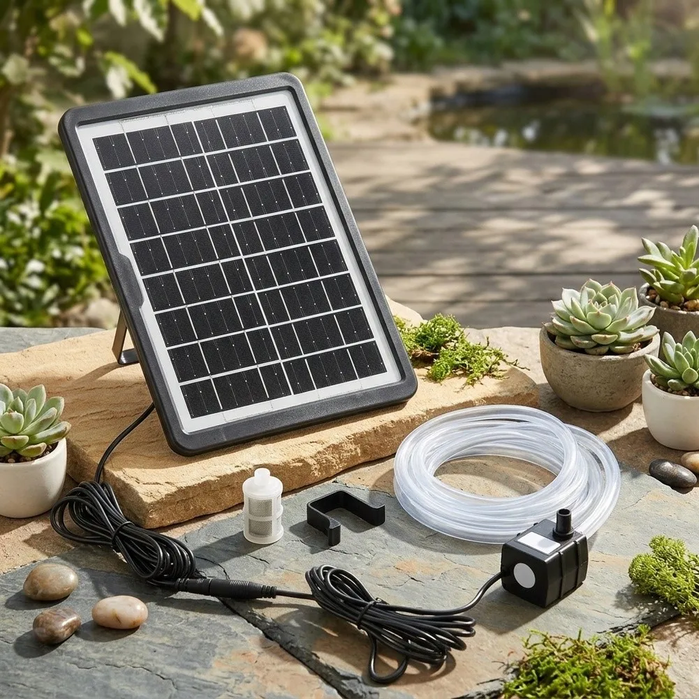 6W9V Solar Submersible Pump With Bracket Fish Tank Rockery Water Pump With Bracket Solar Submersible Pump Tool Accessories
