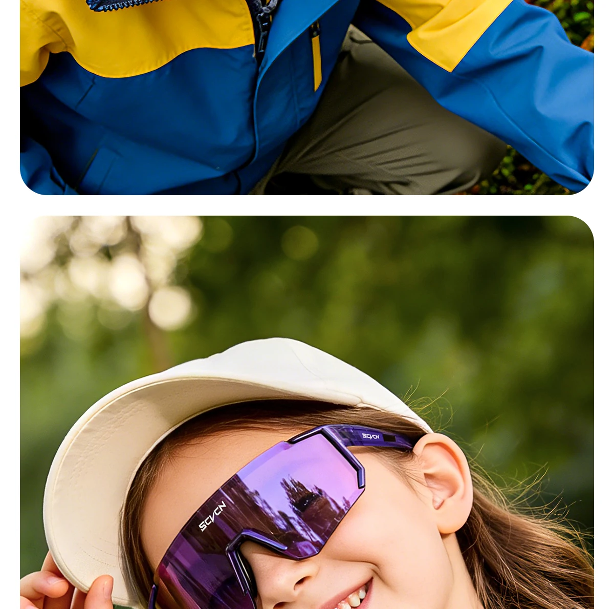 SCVCN Kinder-Radsportbrillen Mädchen-Sportbrillen UV400 Jungen Baseball Outdoor Laufen Wandern Eyewear Sonnenbrillen 2026 – Detail 14
