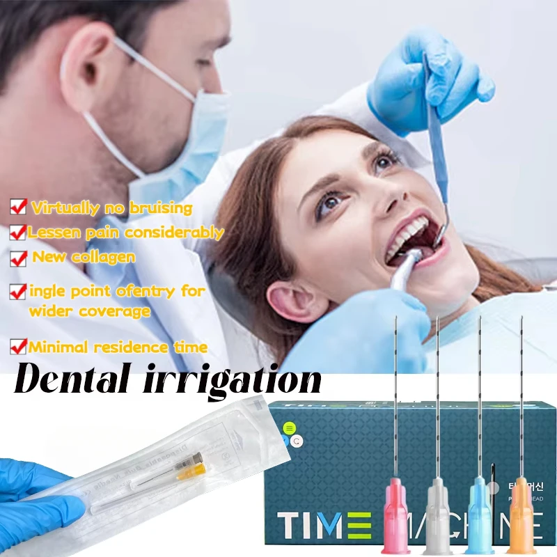 Blunt Cannula For Filler Injection Facial Filling Slight Blunt Needle accesoriosDisposable sterile packaging for dental 1-5 box