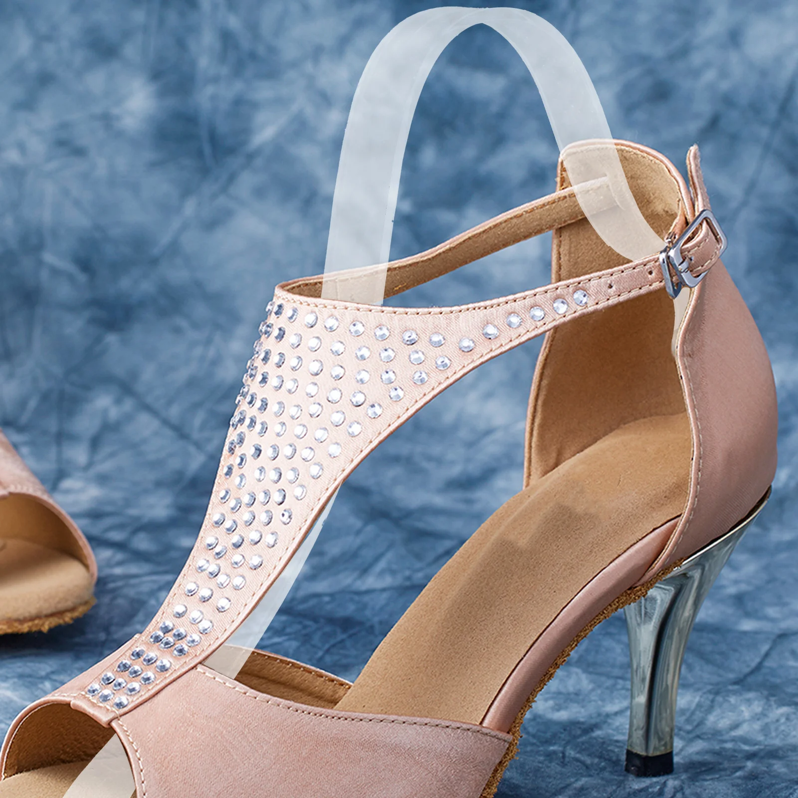 

8Pcs Transparent Organic Shoe Form Sandals Inner Support Holder Shoe Display Stand for Home Store Organizer