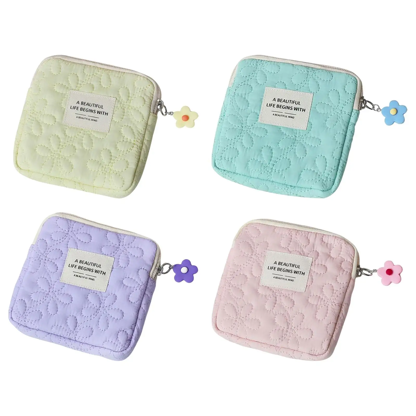 

Napkin Storage Bag, Cute Mini Menstrual Pad Organizer for Girls, Coin