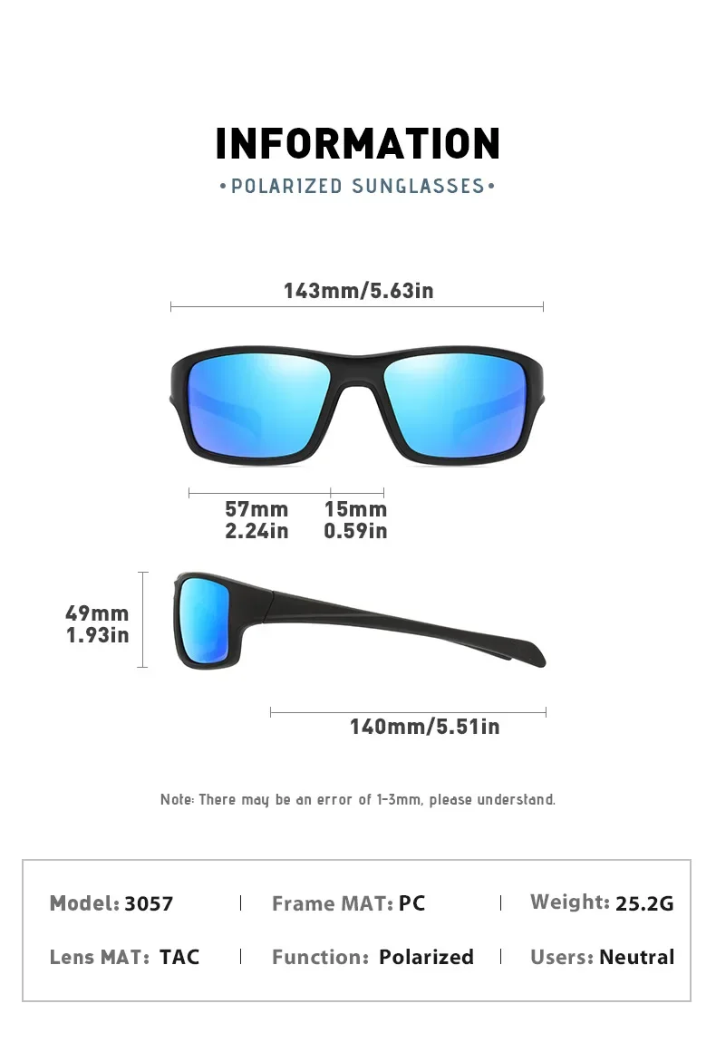 

XUKA Male Driving Square CustomizeClassic MenVintage Prescription Sun GlassesPolarized Myopia Sunglasses Eyewear -0.5 to -6.0