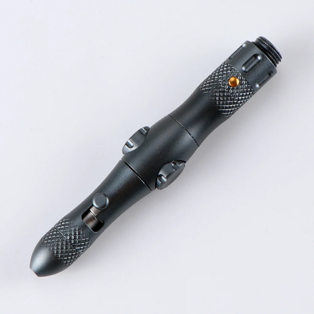 Fidget Spinner Tactical Pen EDC Rotate Decompression Outdoor Survival Emergency Tools Boy Gadgets Multi-Function LED Flashlight